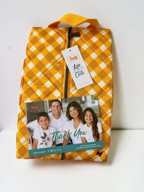 Lug Tuck Hot Styling Tool Case in Gingham Mustard